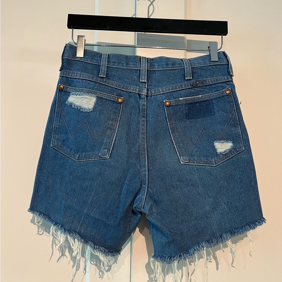 Furst of a Kind XS Distressed Blue Denim Shorts - Picture 2 of 4